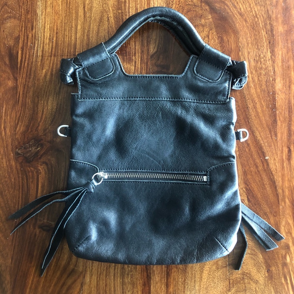 Foley and Corinna black leather purse